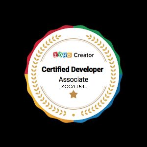Zoho Creator Developer Badge